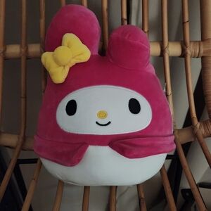 Hello Kitty "MY Melody" Squishmallows Pink and White Plush with Yellow Accent SM